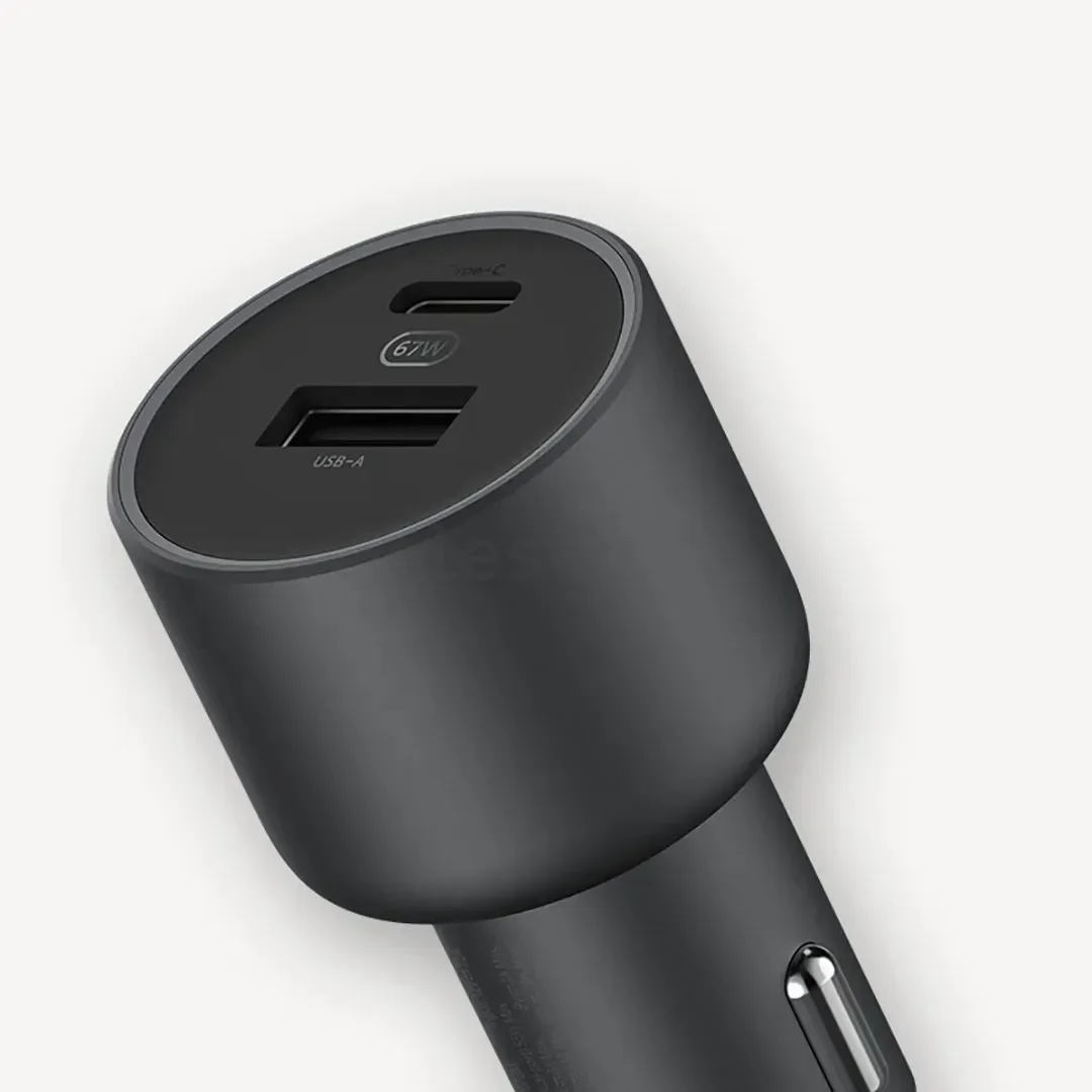 شاحن سيارة Xiaomi بقدرة 67W مع USB-A + Type-C - Thumbnail 6