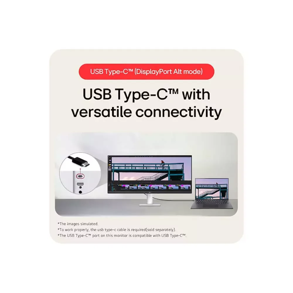 شاشة LG 29U531A-W مقاس 29 إنش UltraWide بنسبة 21:9 ودقة WFHD (2560×1080) IPS - Thumbnail 15