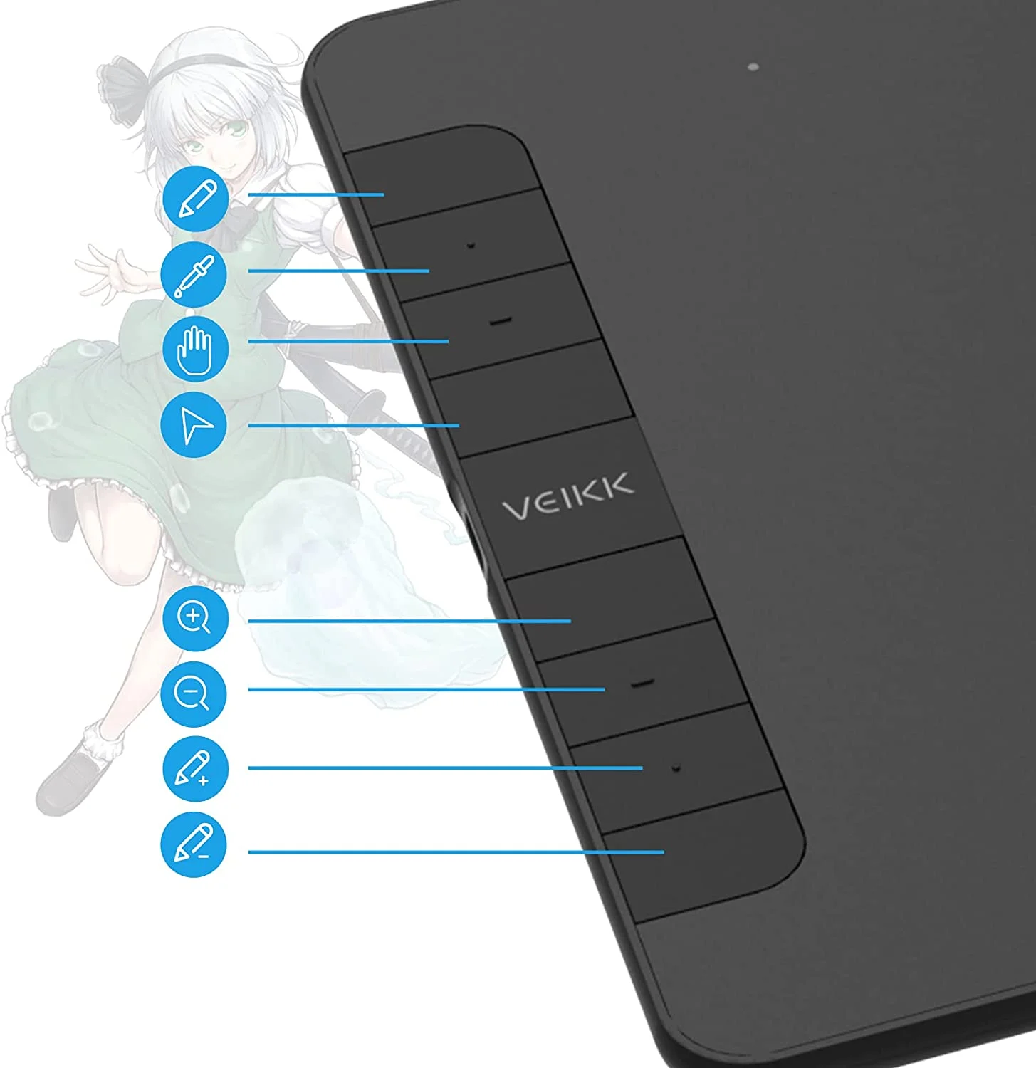 تابلت رسم VEIKK VK1060 بمساحة عمل 10×6 إنش - Image 8
