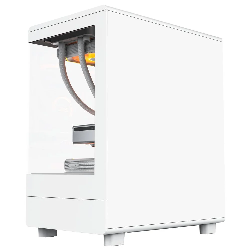 كيس كمبيوتر DarkFlash DB330M للألعاب Micro-ATX ميد تاور مع 3 مراوح ARGB - أبيض - Thumbnail 4