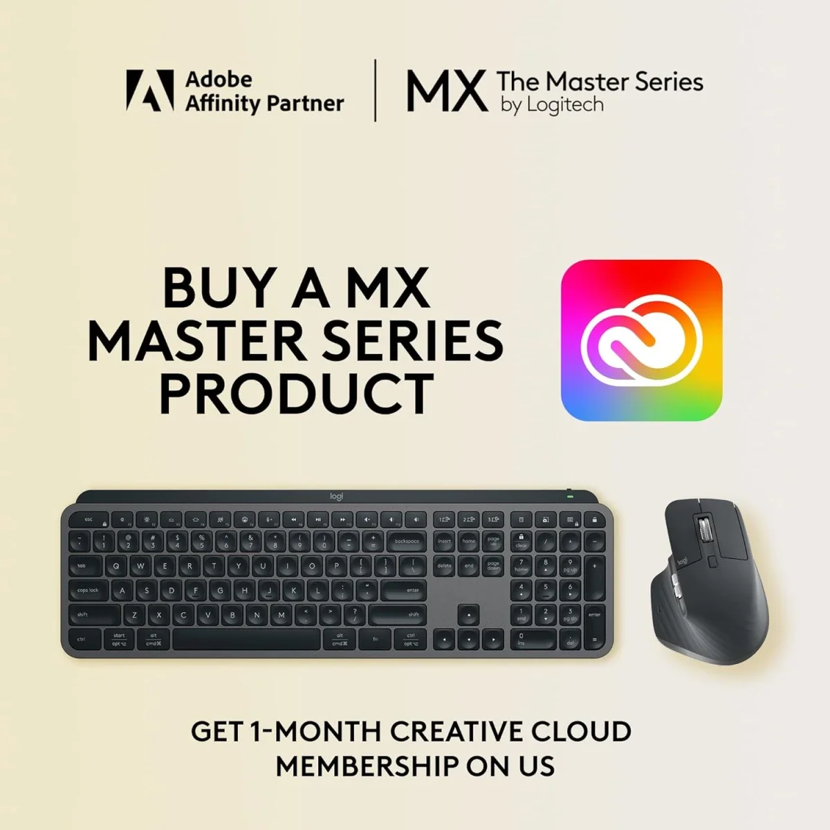 طقم كيبورد وماوس Logitech MX Keys S Combo مع MX Master 3S لاسلكي، مسند راحة، إضاءة ذكية، بلوتوث، USB-C، عربي/إنجليزي، جرافيت - Image 2