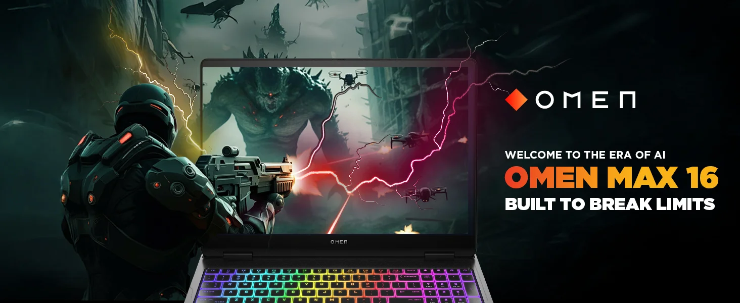 HP OMEN MAX 16-am0032ne Gaming Laptop, Core i7-14650HX, RTX 5050 8GB, 16GB RAM, 512GB SSD, 16-inch FHD+ IPS 165Hz - Thumbnail 12