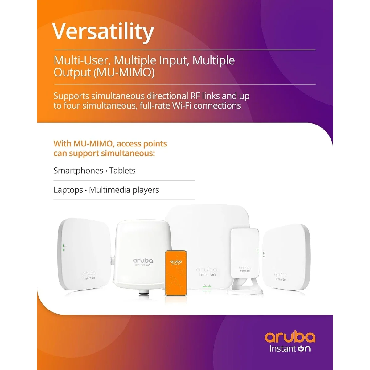 جهاز واي فاي لاسلكي لتغطية مساحات كبيرة لاستخدام الانترنت نوع  Aruba Instant On AP22 Wi‑Fi 6 2x2 مع دعم Smart Mesh - Thumbnail 4
