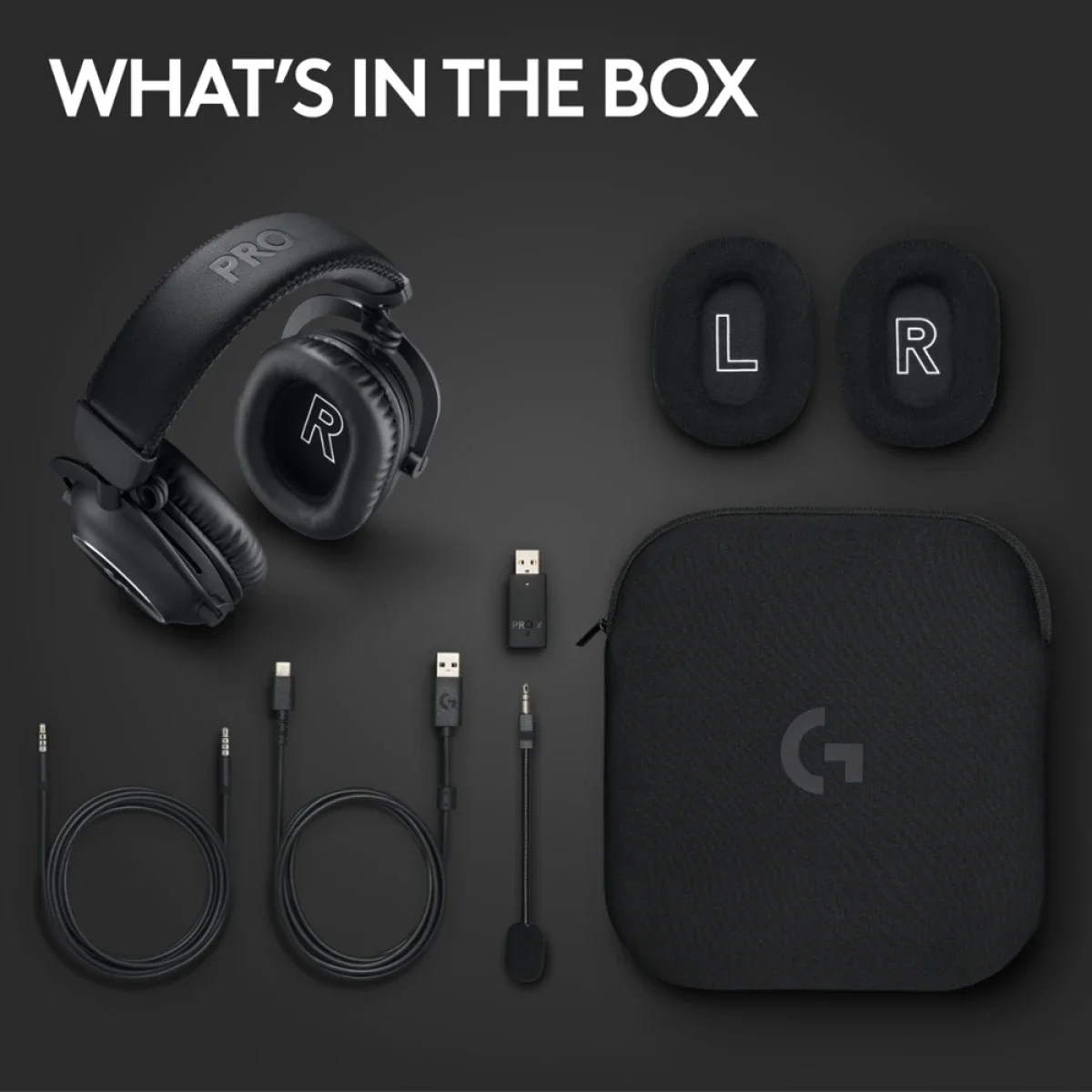Logitech G PRO X 2 Wireless Gaming Headset with 50mm Graphene Drivers - Black - Thumbnail 9