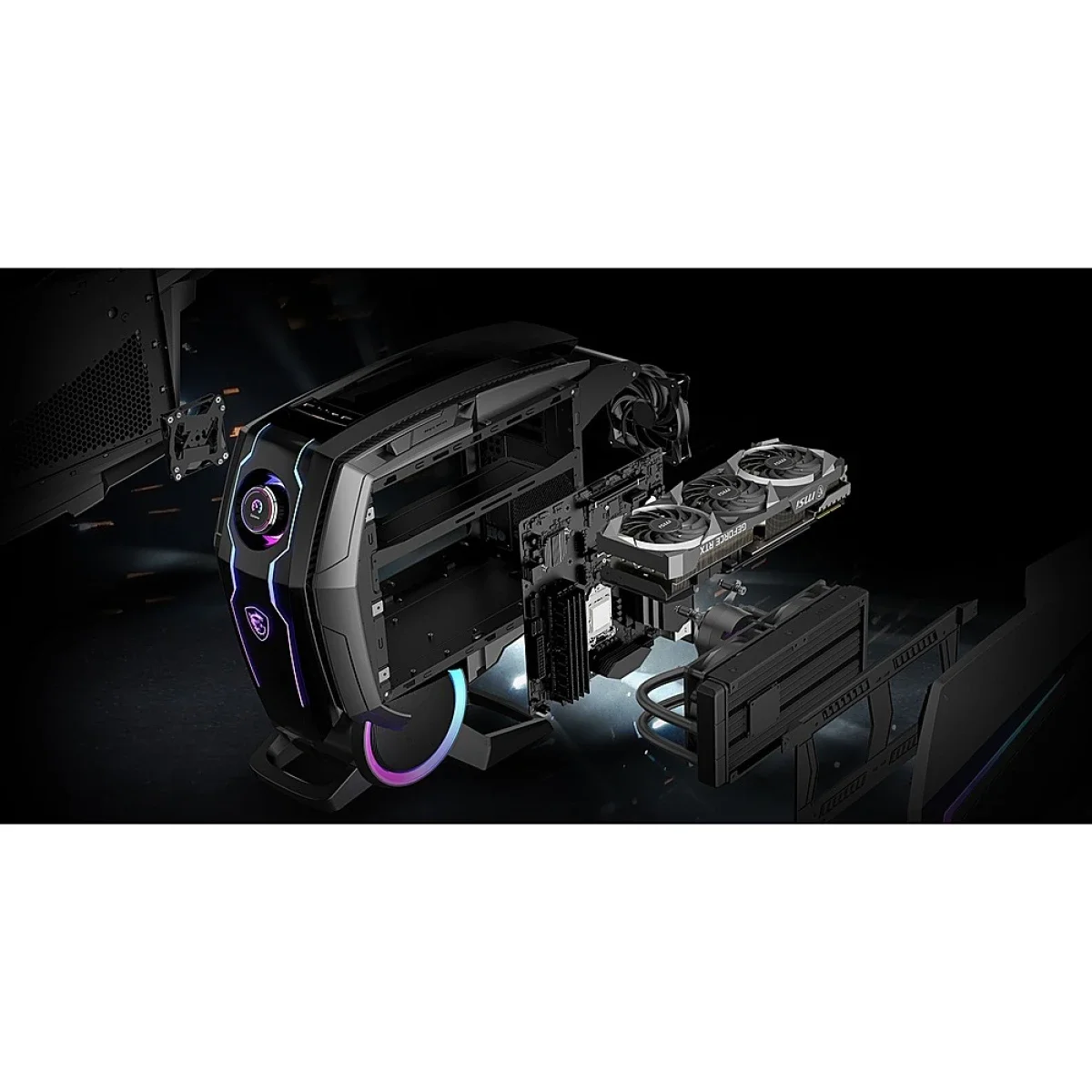 MSI MEG AEGIS Ti5 (043) Gaming Desktop, 12th Gen Intel Core i7-12700K 12-Core, RTX 5060 Ti 16GB GDDR7, Liquid Cooling - Image 9