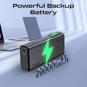 Promate Titan-130 20000mAh 130W Power Delivery Power Bank - Thumbnail 11