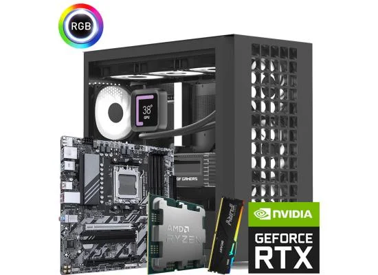 كمبيوتر ألعاب AMD Ryzen 7 9700X بكرت RTX 5070 12GB وذاكرة 32GB - Image 2