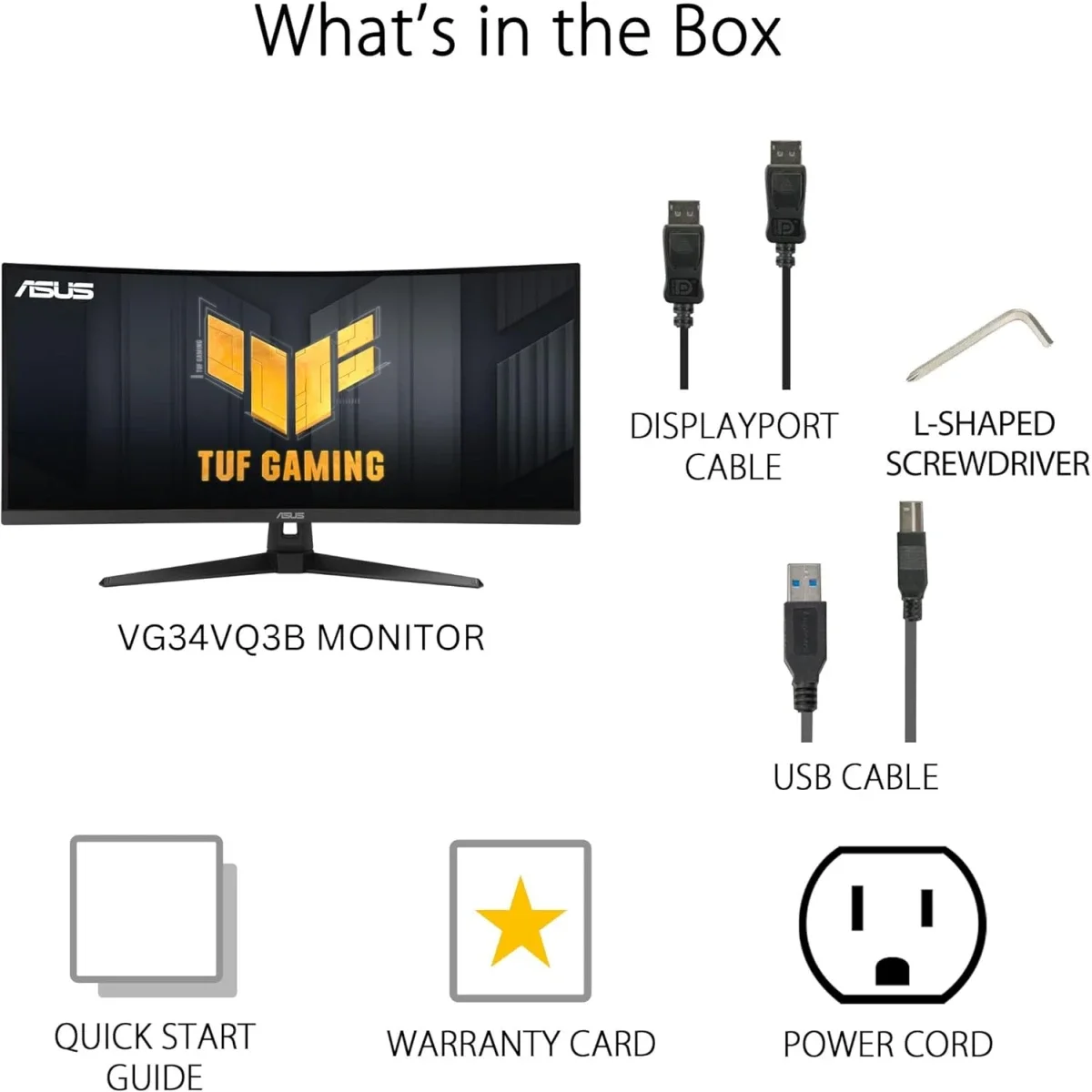 Asus TUF Gaming VG34VQ3B 34-Inch Curved WQHD 180Hz Gaming Monitor - Thumbnail 6
