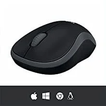 ماوس Logitech M185 لاسلكي USB مزدوج الاستخدام - رمادي - Thumbnail 8