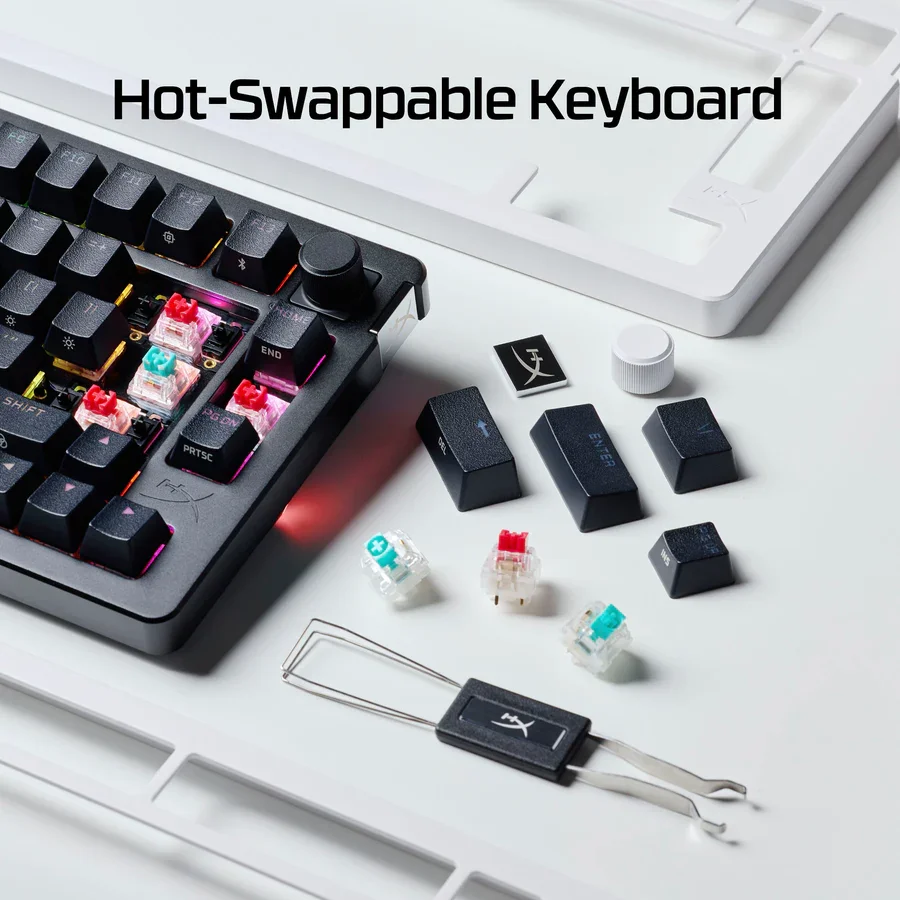 Hyper X Alloy Rise 75 Wireless Mechanical Gaming Keyboard, Black, USA Model, No Warranty – 91Y91AA - Thumbnail 16