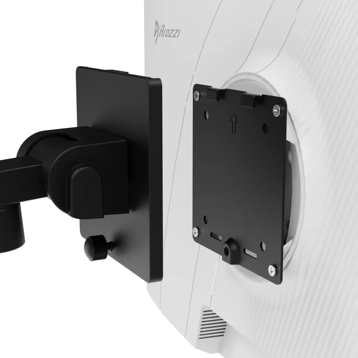 Arozzi Alzare Neo Pro Heavy-Duty Gas Spring Monitor Arm, White, Supports up to 20kg - Image 4