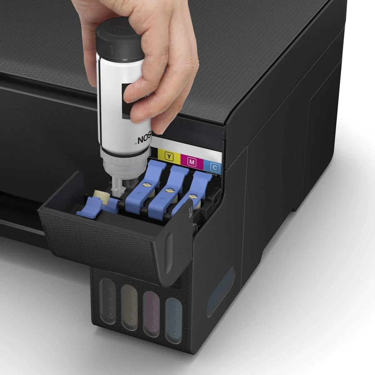 طابعة حبر متعددة الوظائف EPSON EcoTank L3250 واي فاي الكل في واحد سوداء - Thumbnail 5