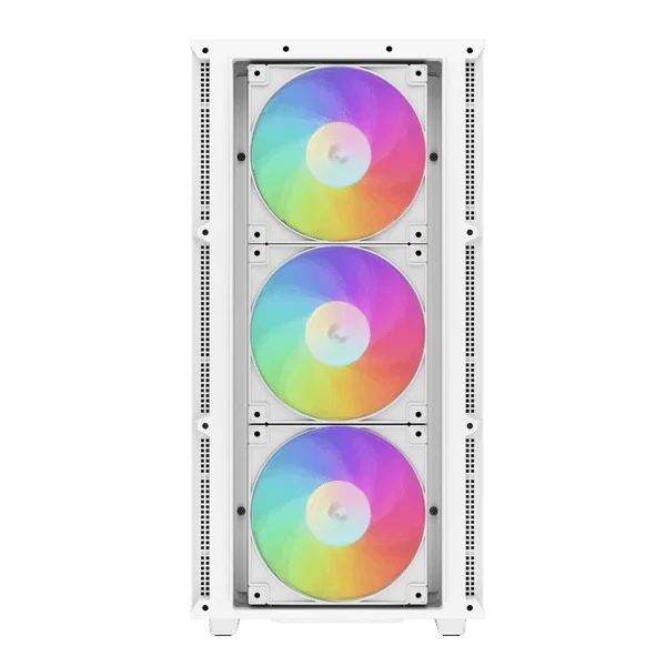هيكل كمبيوتر DeepCool CH560 Digital ميد تاور بتدفق هواء عالٍ مع 3x140mm + 1x120mm مراوح ARGB وشاشة عرض مزدوجة الحالة - أسود - Image 15