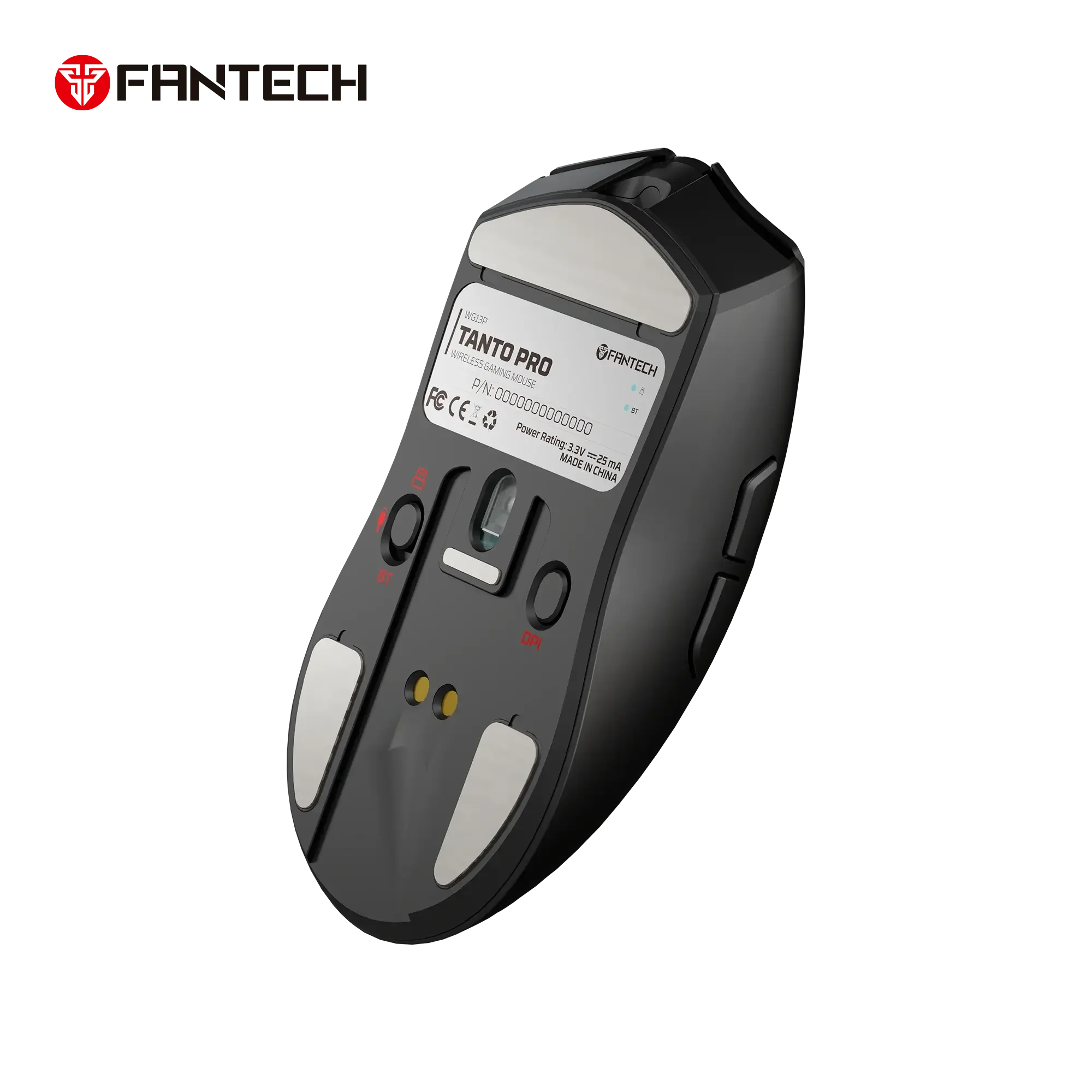 ماوس ألعاب ثلاثي الاتصال (بلوتوث + لاسلكي و سلكي) Fantech WG13P Tanto Pro مع معدل Polling 8K - Image 5