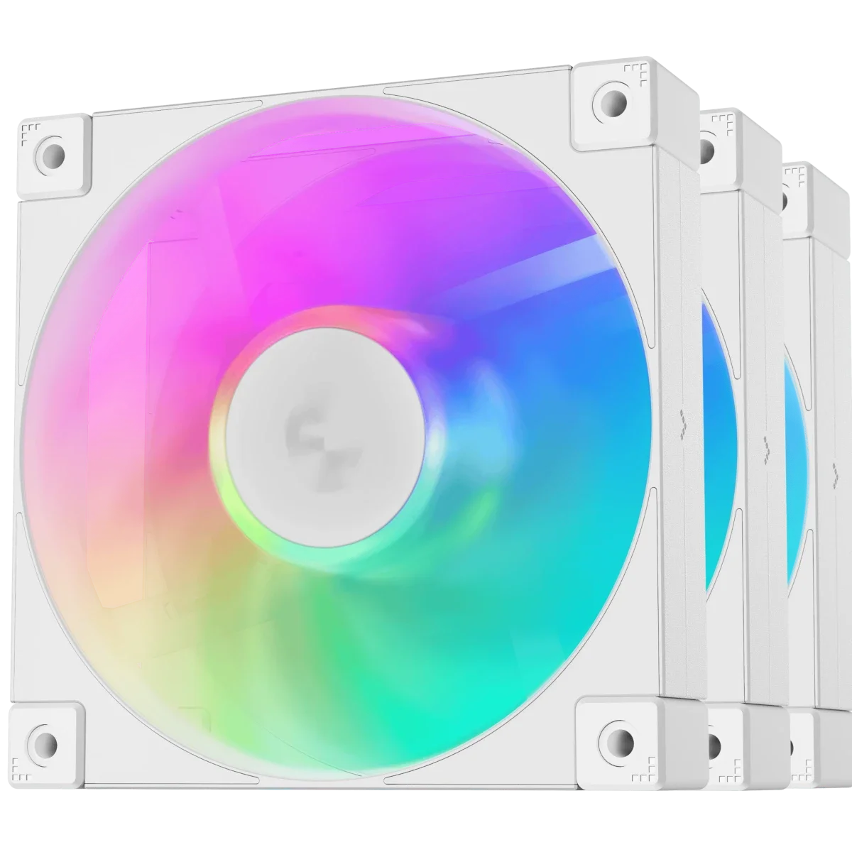 DeepCool FD12 ARGB 120mm Case Fan Pack of 3 White - Image 2