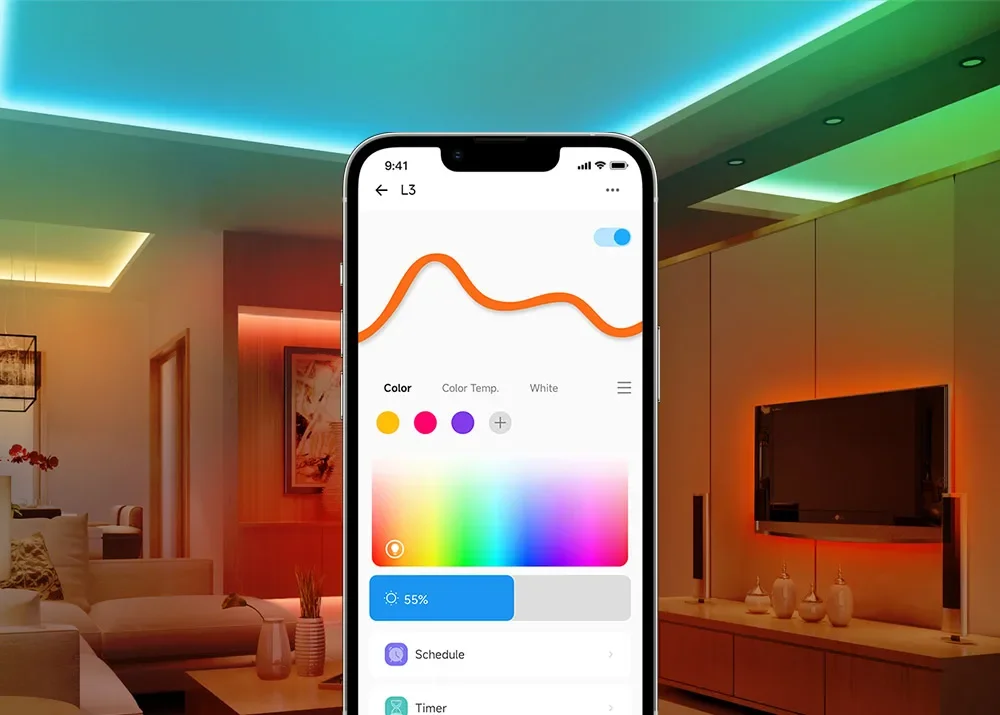 SONOFF L3 5M WiFi RGB LED Strip Light 5050 Compatible with Alexa Google Home and SmartThings - Image 10