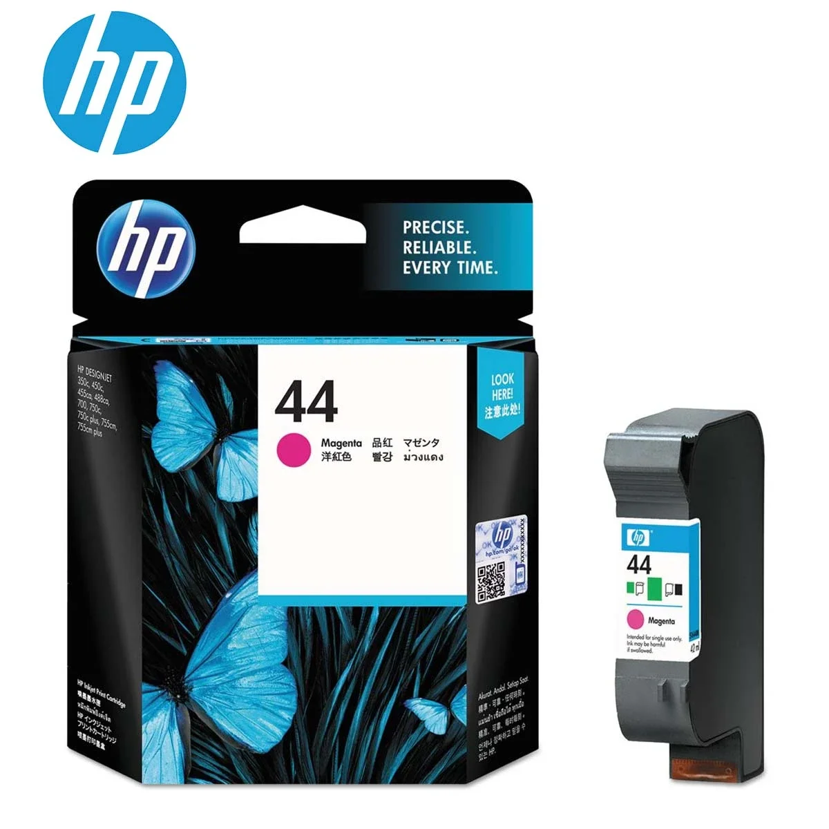 خرطوشة حبر HP 51644M (44) أصلية باللون الأرجواني