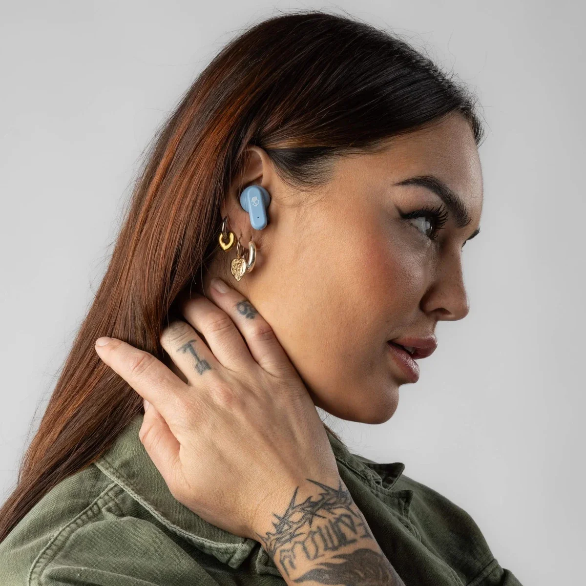 Skullcandy Dime 3 True Wireless Bluetooth Earbuds - Preppy Blue - Image 5