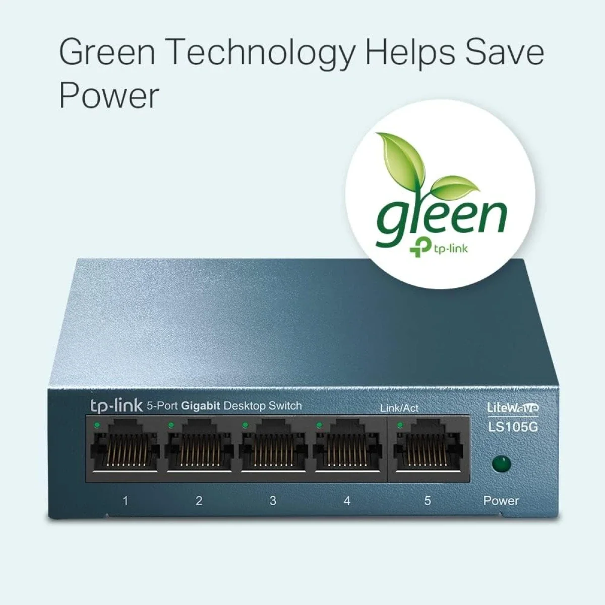 TP-LINK LS105G 5-Port Gigabit Desktop/Wall-Mount Ethernet Switch - Image 2