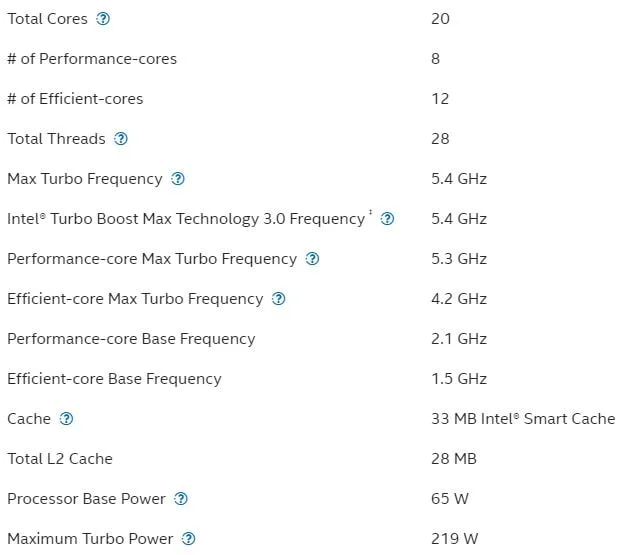 Intel Core i7-14700F Desktop CPU, 14th Gen, 20 Cores, LGA1700, BX8071514700FSRN3Z, 2-Year Warranty - Thumbnail 9