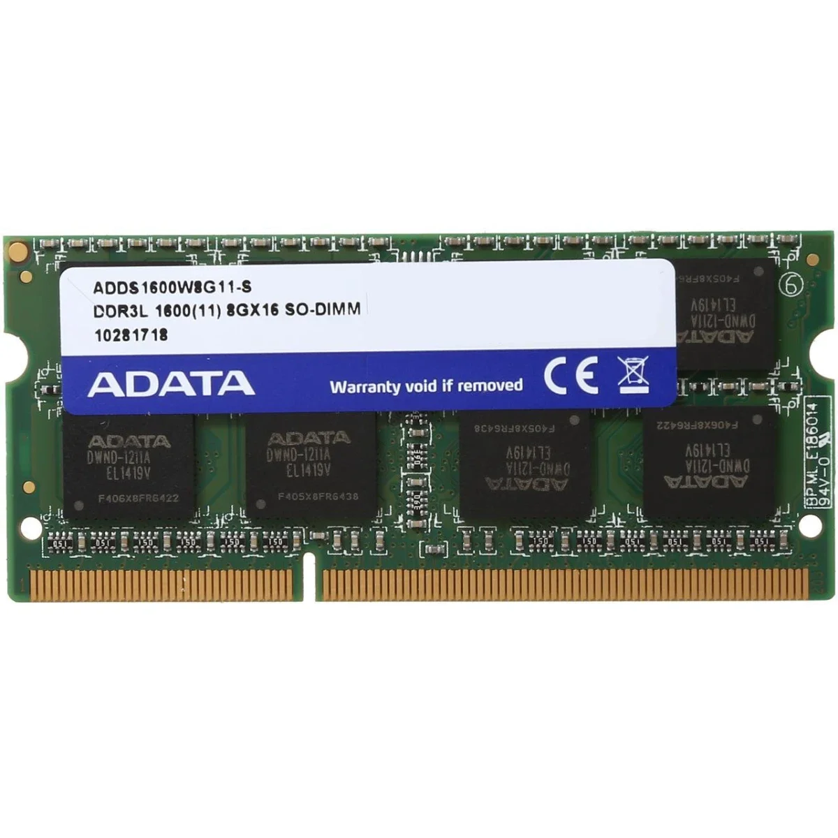 ADATA Premier 8GB 1600MHz DDR3L Laptop RAM Module - Image 2