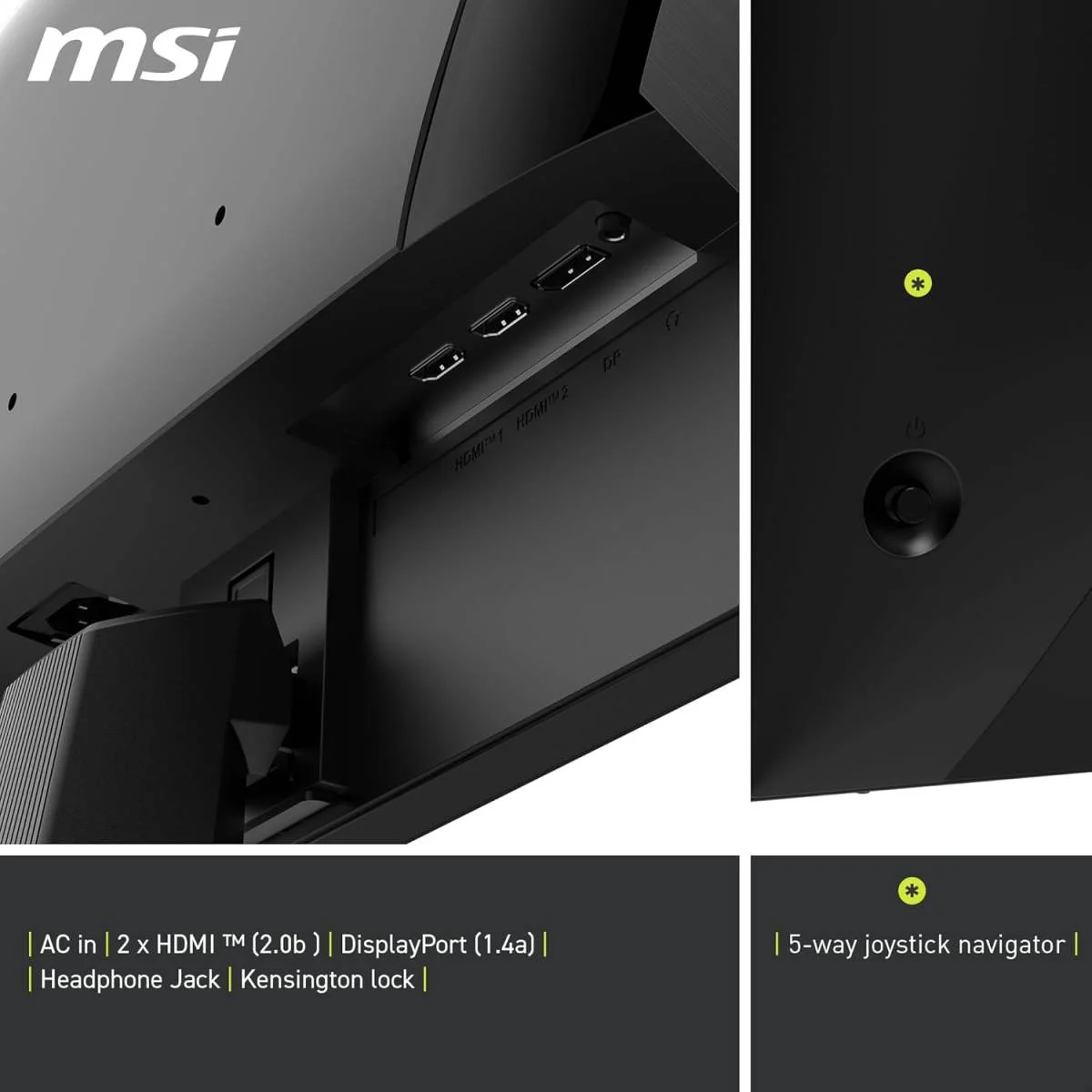 MSI MAG 255XF 24.5-Inch FHD Gaming Monitor, 1920 x 1080 Rapid IPS, 300Hz, 0.5ms GtG Min., 120% sRGB, HDR Ready, Frameless, DisplayPort 1.4a, HDMI 2.0b FHD@240Hz, 3-Year Warranty - Image 6