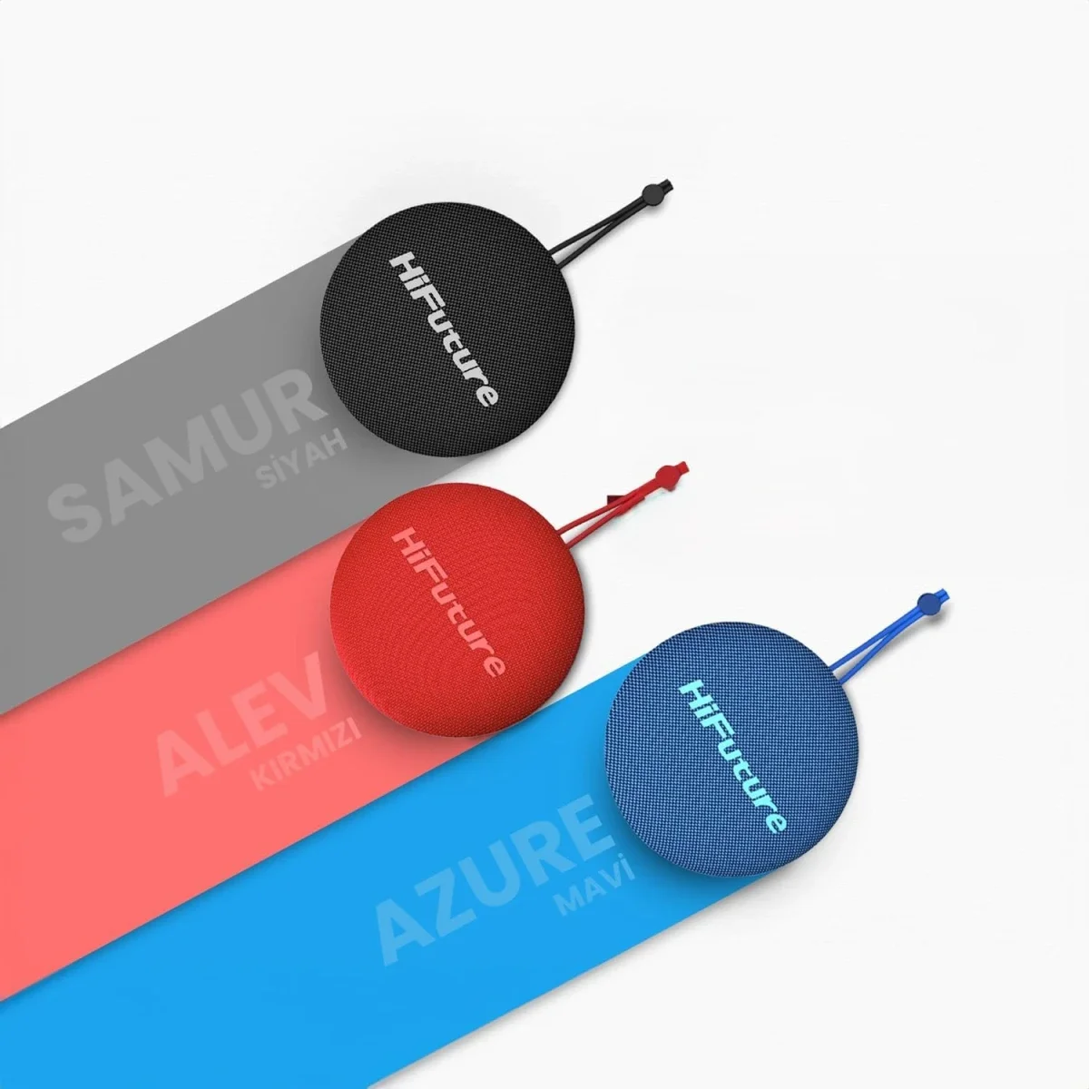 سماعة محمولة HiFuture Altus بلوتوث 5.3 مع aptX وTWS ومقاومة للماء IPX5 - أحمر - Image 7