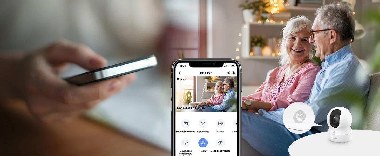 كاميرا مراقبة داخلية Ezviz CP1 Pro 4K مع دوران وإمالة 360° وWi‑Fi 6 ثنائي النطاق وتتبع تلقائي وصوت ثنائي الاتجاه - Thumbnail 12
