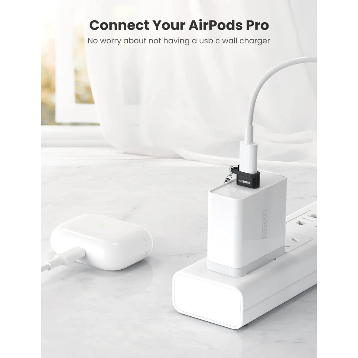Ugreen Ultra-Small USB-C Female to USB-A Male Adapter - Thumbnail 3