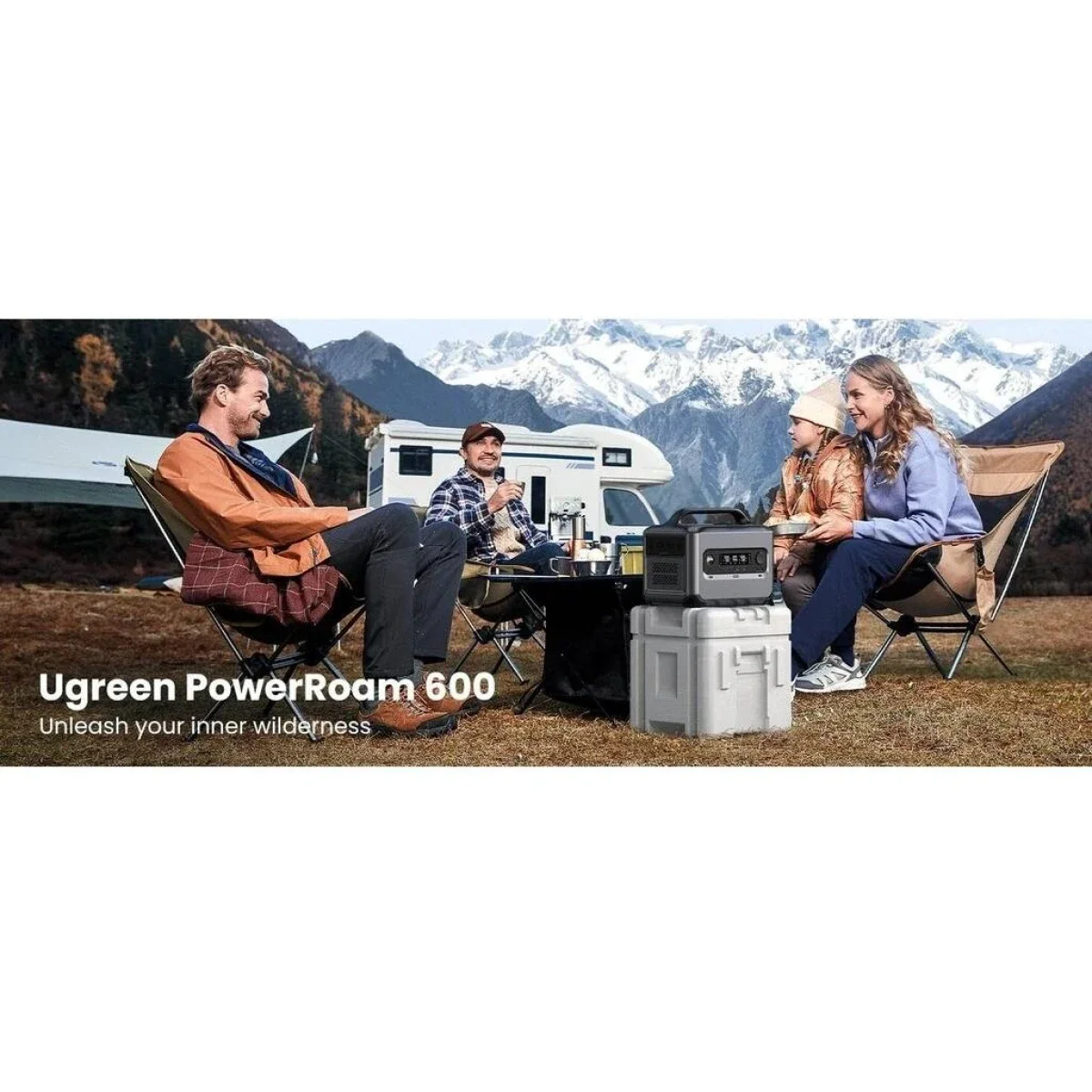محطة طاقة محمولة Ugreen PowerRoam GS600 بسعة 680 واط ساعة وقدرة 600 واط - Thumbnail 5