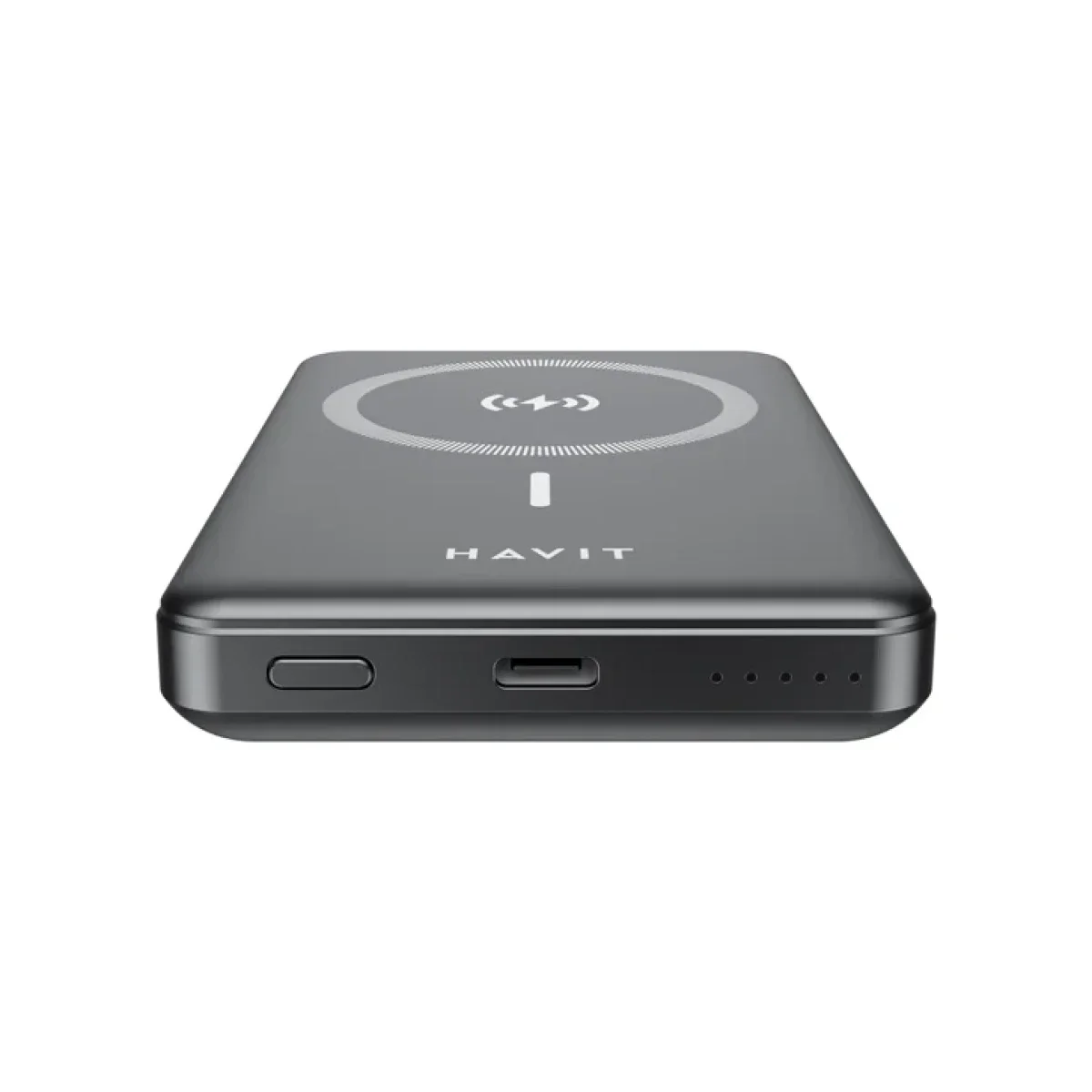 HAVIT PB5203 Magnetic Wireless Power Bank 10000mAh 15W MagSafe Compatible PD 20W Black - Thumbnail 5