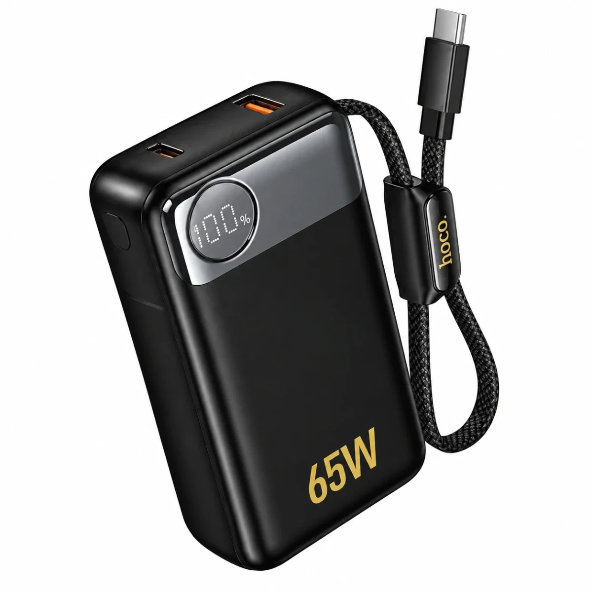 HOCO Q53 Skillful PD65W 12000mAh Power Bank - Black - Thumbnail 2
