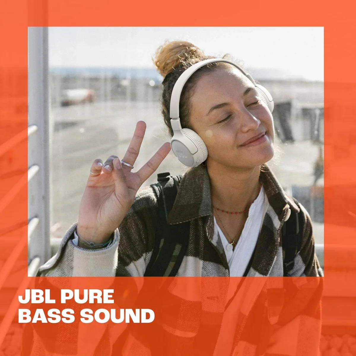 سماعات رأس لاسلكية JBL Tune 670NC فوق الأذن مع إلغاء الضوضاء التكيفي، أزرق - Thumbnail 5