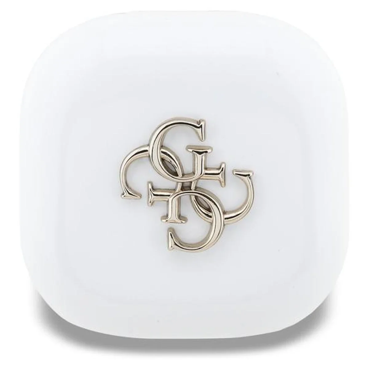 GUESS GUTWSJ7HE4GH 4G Metal Logo TWS Bluetooth Earphones with Charging Case - White - Thumbnail 5