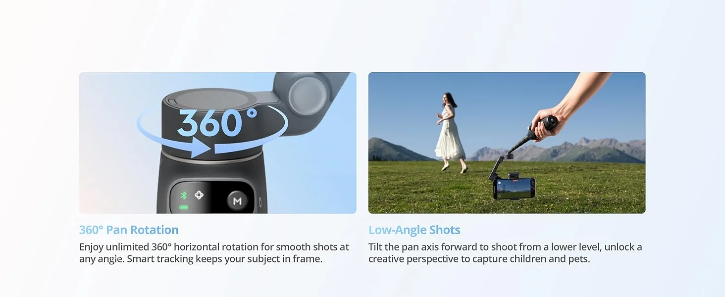 DJI Osmo Mobile 8 Phone Gimbal Stabilizer with AI Tracking, 360° Pan and 10-Hour Battery - Thumbnail 17