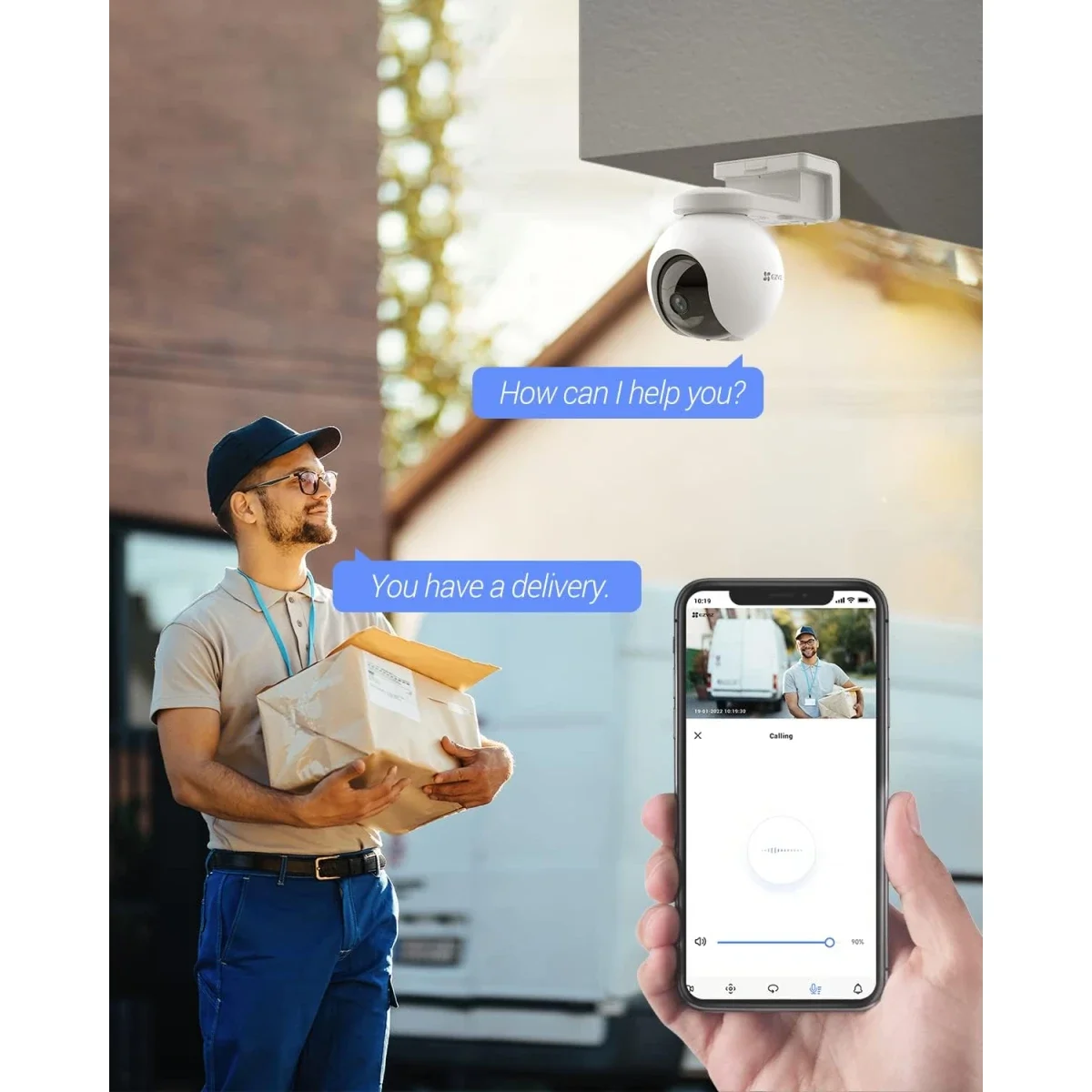 كاميرا مراقبة خارجية Ezviz CS-HB8 بدقة 4MP و2K+ تعمل عبر Wi‑Fi وبطارية - Image 5