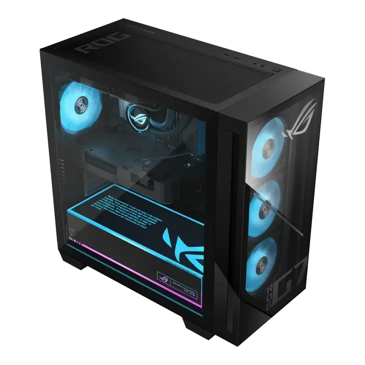 كمبيوتر ألعاب Asus ROG700 GM700TZ-R9800X133W بمعالج AMD Ryzen 7 9800X3D وكرت RTX 5070 Ti 16GB - Image 2