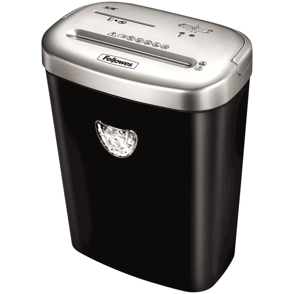 آلة فرم الورق Fellowes Powershred 53C بتقطيع متقاطع لـ10 أوراق مع SafeSense
