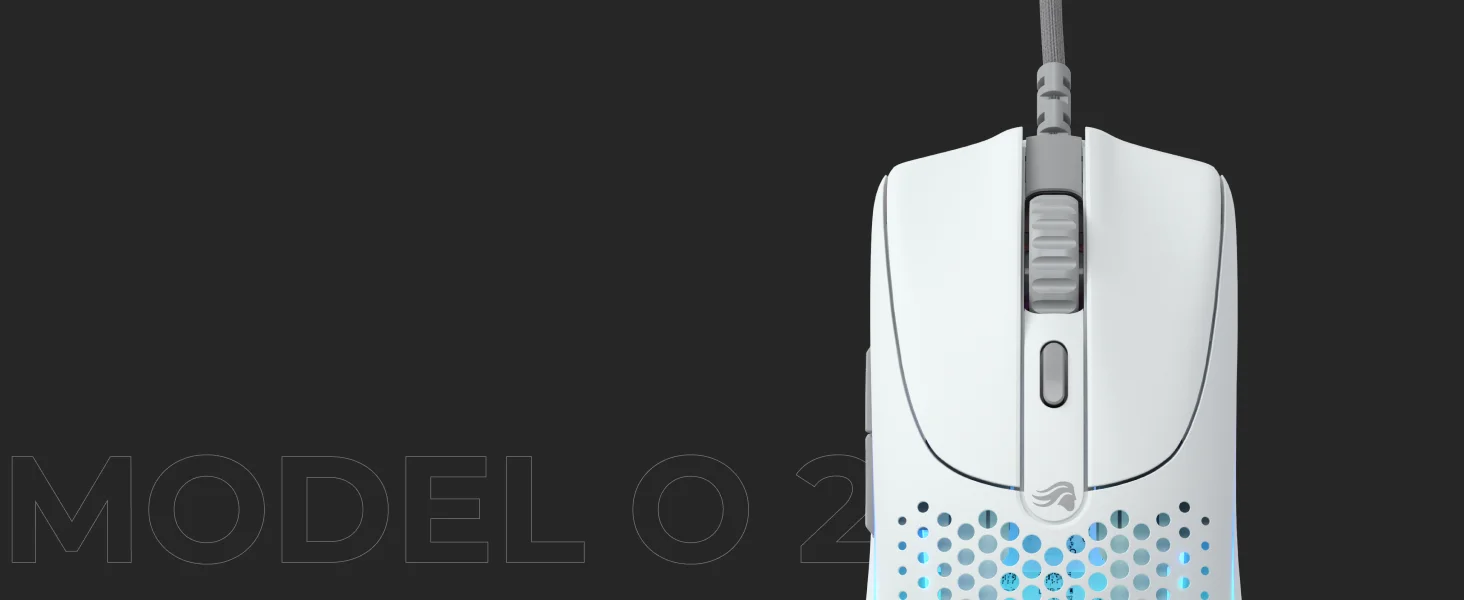 ماوس ألعاب Glorious Model O 2 سلكي فائق الخفة 59 جم، 26000 DPI، أبيض مطفي - Thumbnail 14