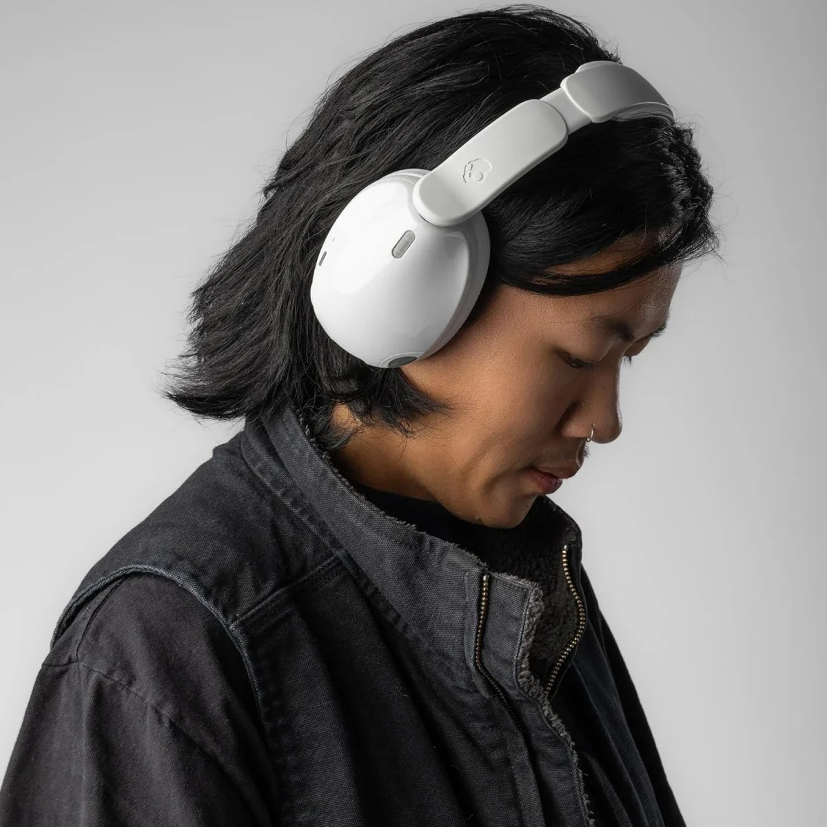 Skullcandy Hesh 540 ANC Wireless Over-Ear Bluetooth Headphones with THX Spatial Audio - Bone - Thumbnail 10