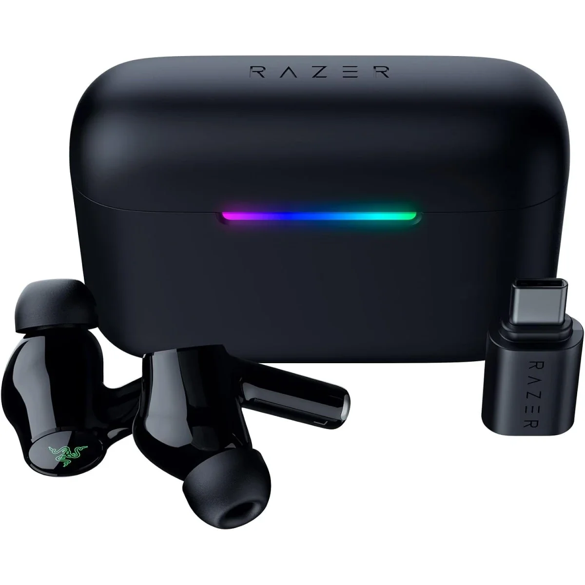 Razer Hammerhead V3 HyperSpeed Wireless ANC Gaming Earbuds, 2.4GHz & Bluetooth 6.0, Up to 40 Hr Battery, THX Spatial Audio, for Smartphones, PC, Laptop, Tablet, PS5 & Steam Deck – Black - Thumbnail 5