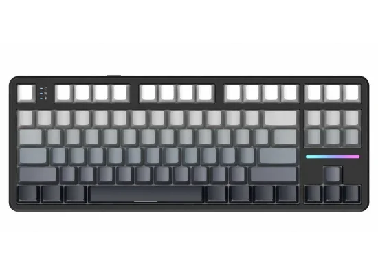 كيبورد ألعاب ATTACK SHARK X87 ميكانيكي 80% ثلاثي الاتصال مون لايت