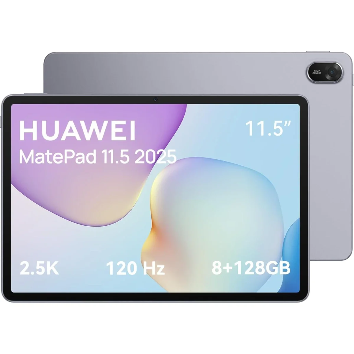 تابلت HUAWEI MatePad 11.5 (2025) واي فاي 11.5 إنش IPS بدقة 2.4K وتردد 120Hz، رام 8GB، سعة 128GB، رمادي فضائي مع قلم M-Pencil Lite وغطاء وماوس