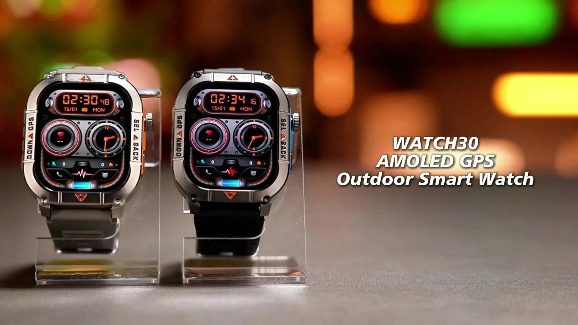 ساعة ذكية Remax WATCH 30 بشاشة AMOLED وGPS للأنشطة الخارجية – فضي - Thumbnail 2