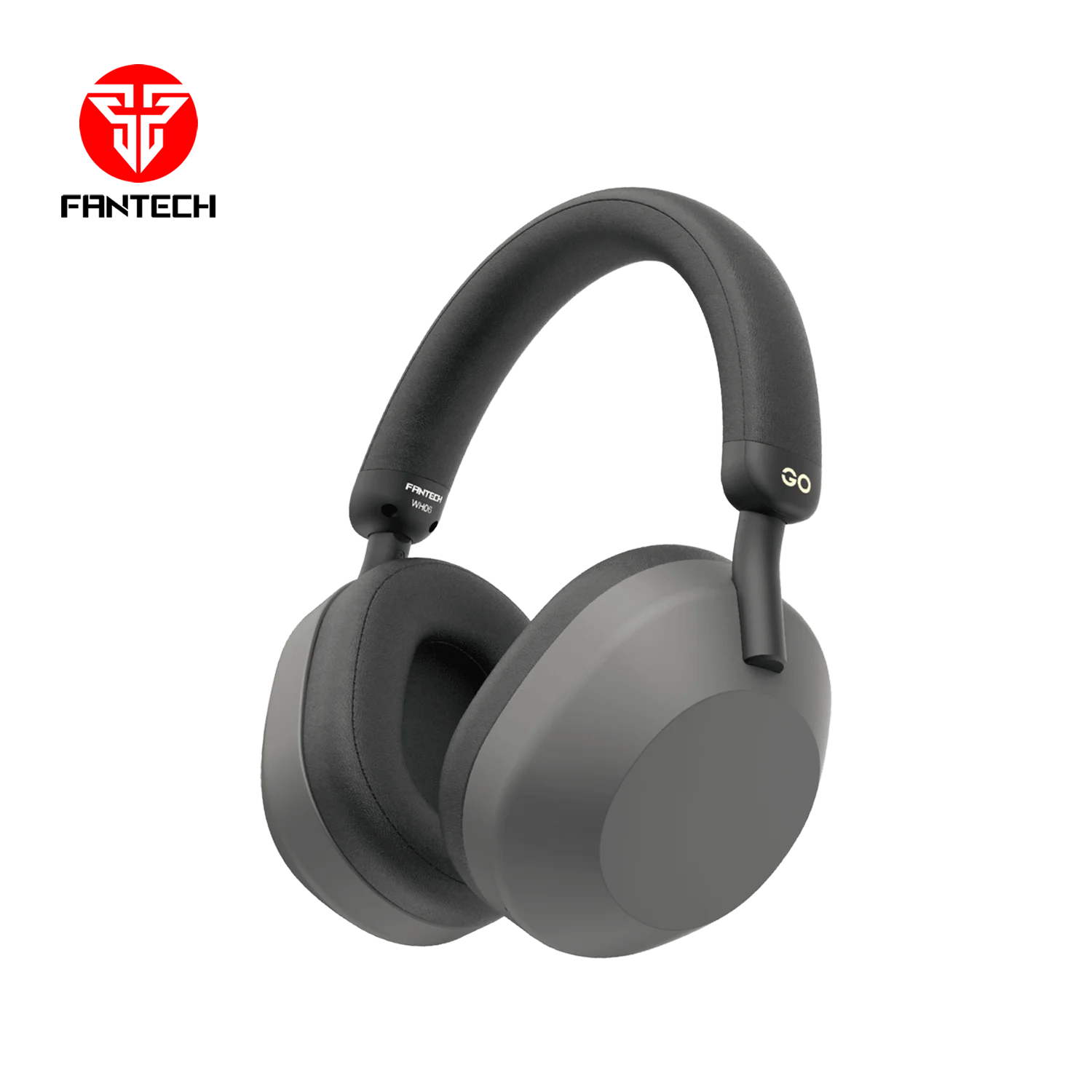 سماعه راس لاسلكيه Fantech GO Tune WH06 باتصال مزدوج لون Gun Black