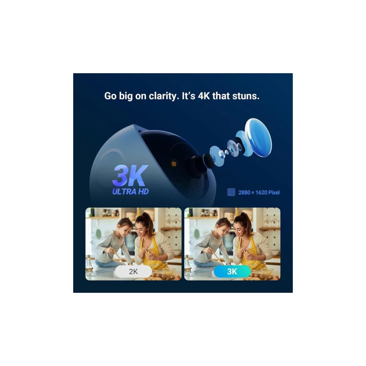 Ezviz H6c G1 3K Indoor Pan & Tilt Wi-Fi 6 Camera - Thumbnail 12