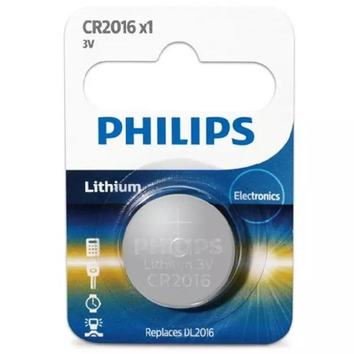 بطارية Philips CR2016 ليثيوم دائرية 3 فولت