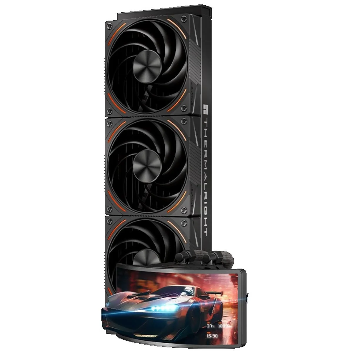 Thermalright Rainbow Vision 360 Turbo ARGB Black AIO CPU Liquid Cooler with 6.67-Inch OLED 60Hz Display TL-K12-X28-R9