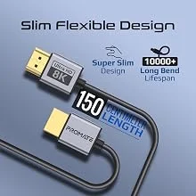 كيبل HDMI 2.1 Promate PrimeLink8K-150 نحيف 1.5 متر بسرعة 48Gbps ودقة 8K@60Hz - Image 13