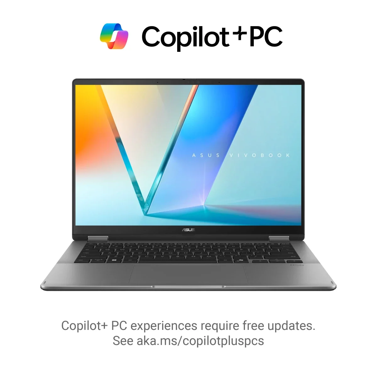 لابتوب Asus TP3407 Vivobook 14 Flip بمعالج Core Ultra 7 256V وذاكرة 16GB وتخزين 512GB وشاشة OLED لمس